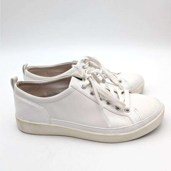 Vionic Winny Lace Up Sneaker Shoes Women's Leather White Size US10 EU41 - Picture 3 of 15
